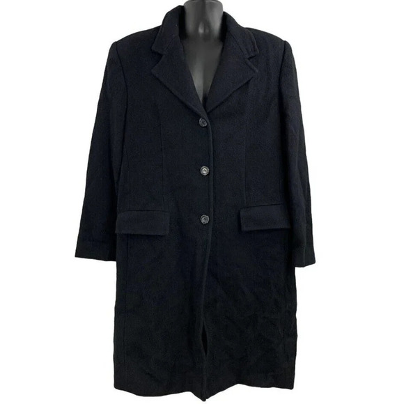 J.Percy‎ For Marvin Richards Women's Camel Hair Lined Mid Length Peacoat Size 16 - Picture 1 of 12